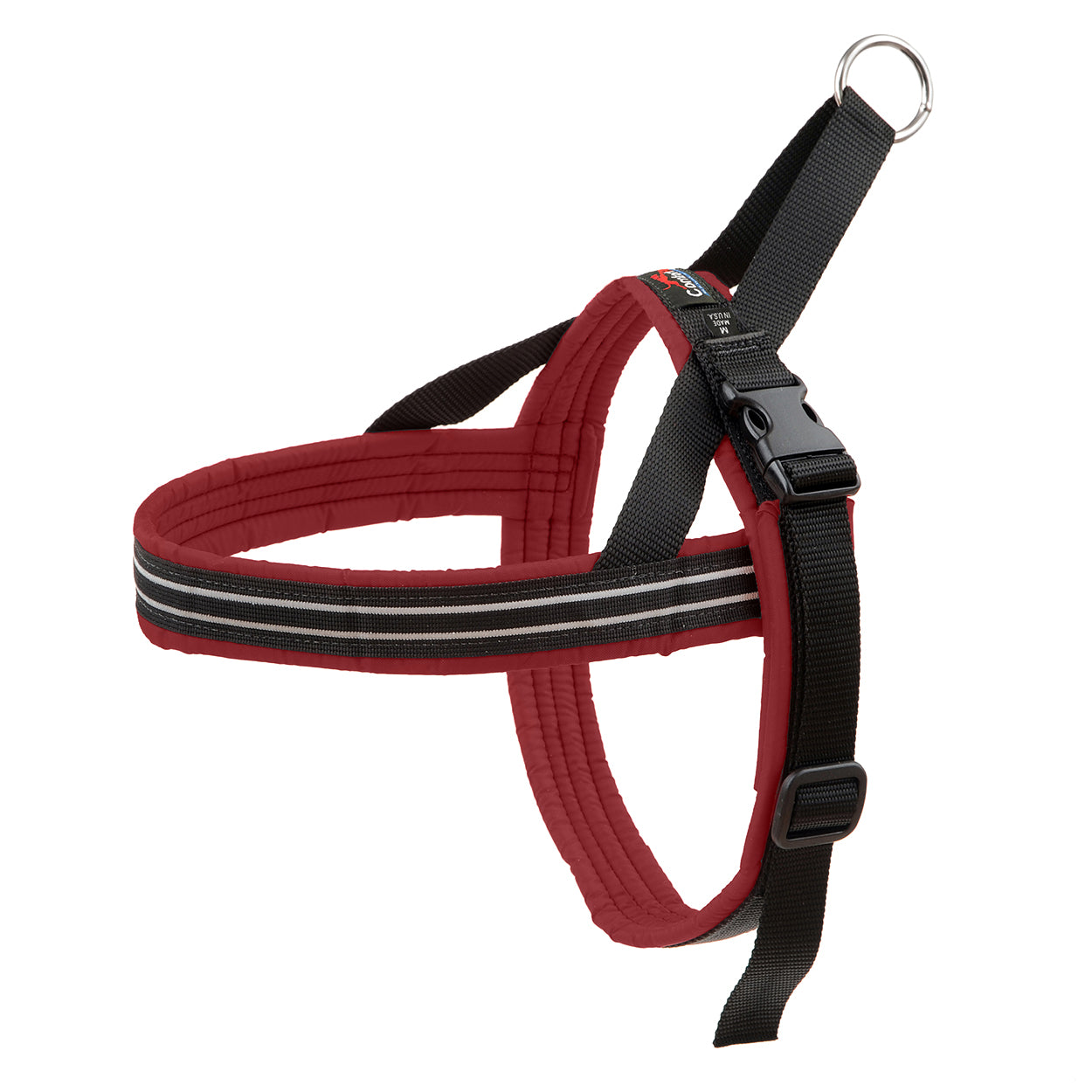 comfort flex wine color fully padded reflective lightweight non chafing dog harness
