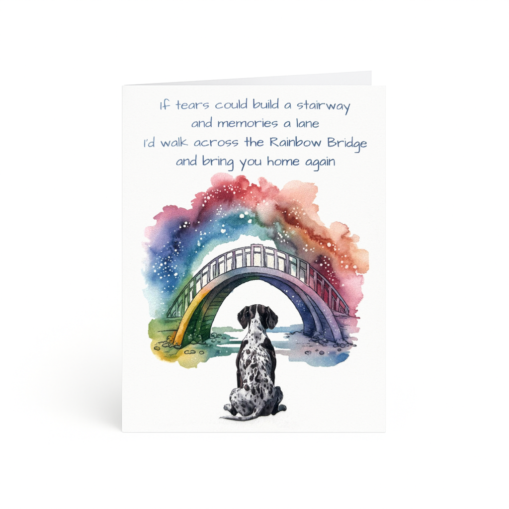 Rainbow Bridge Dog Sympathy Card