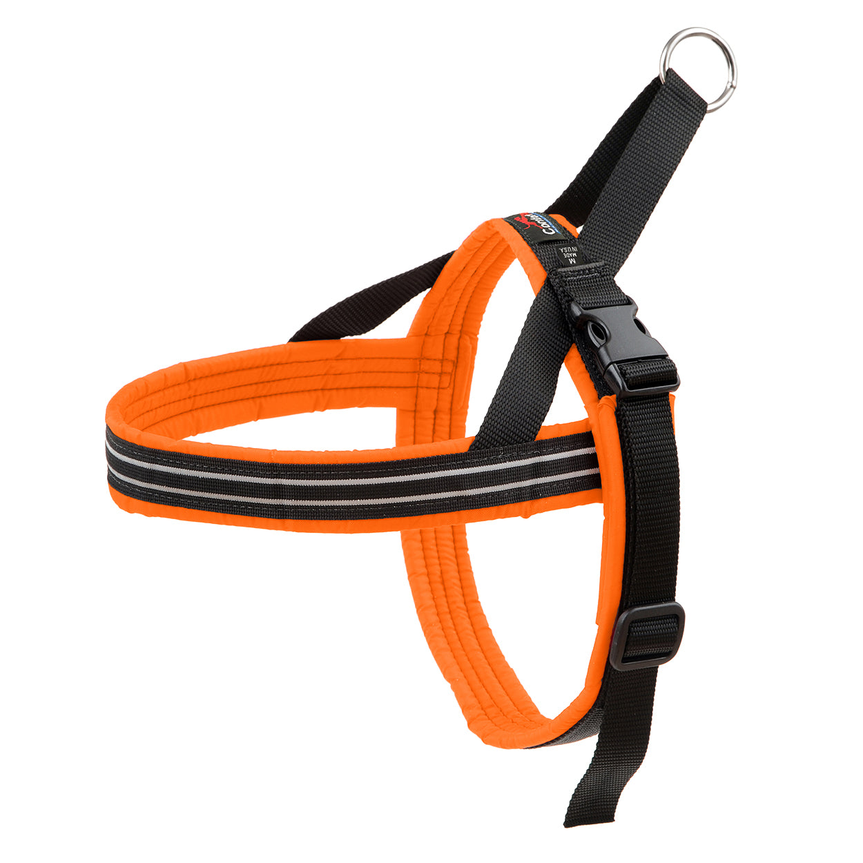 fluorescent hunter orange dog trail hiking dog harness for comfort