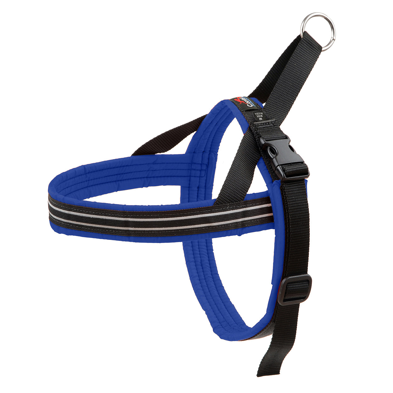 navy blue dog harness easy on easy off reflective waterproof sport harness