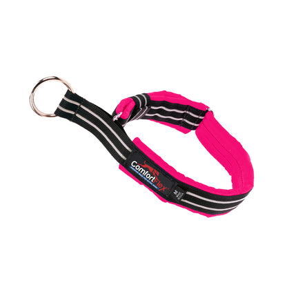 hot neon pink pinch collar for dogs