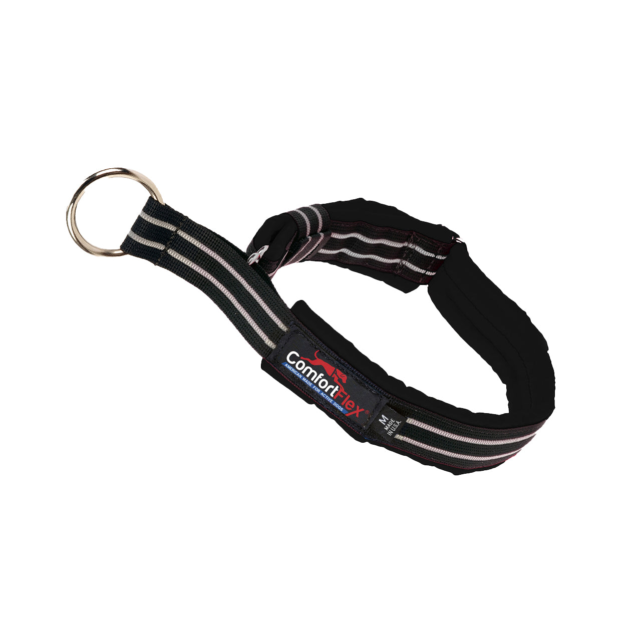black martingale collar for small dogs