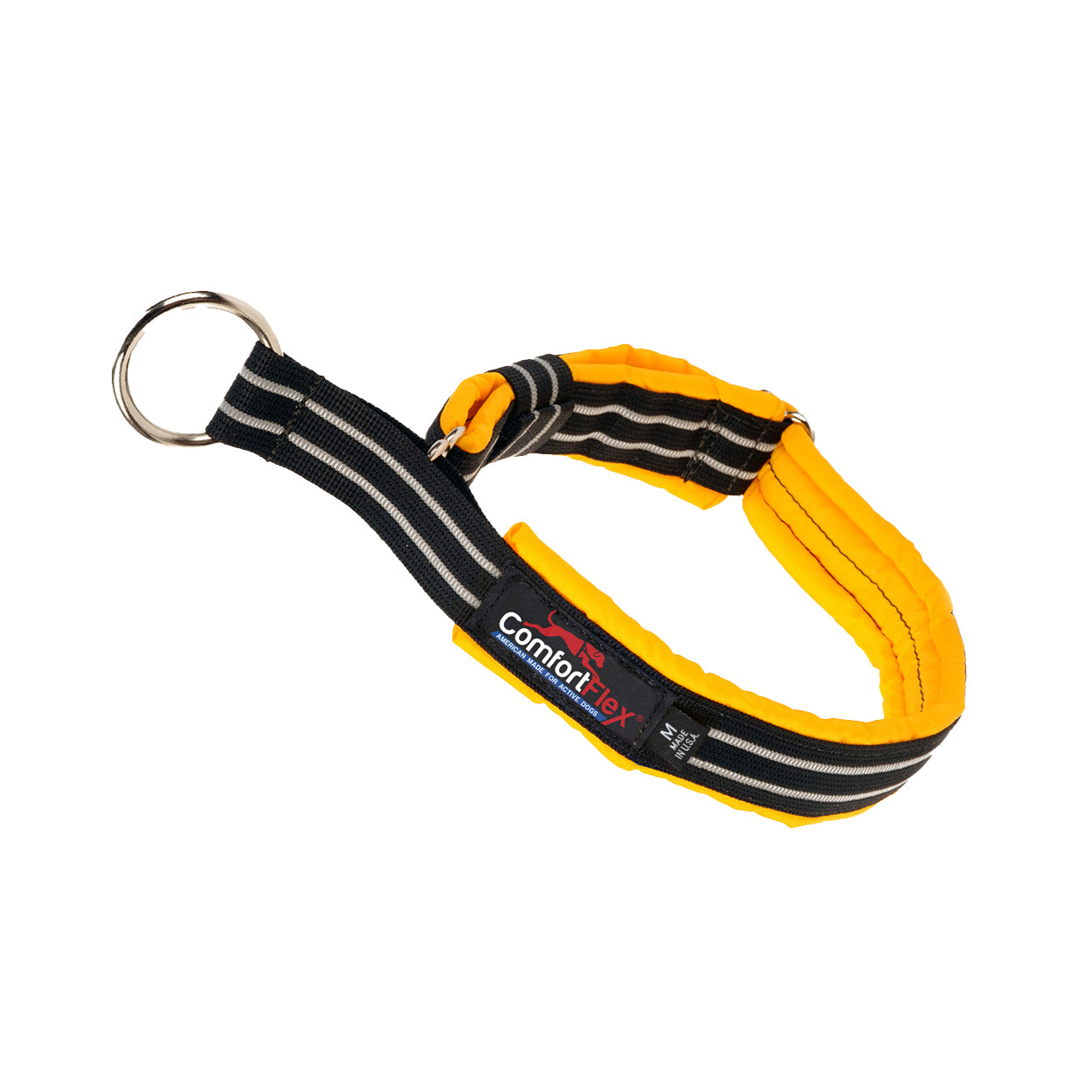 yellow martingale collar for large dogs